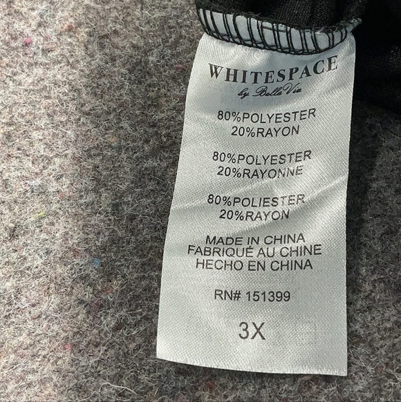 Whitespace by Belle Vie Twist-Front Dress — 3X - NWT - Picture 5 of 5